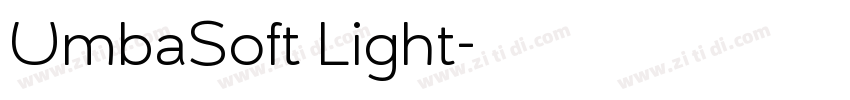 UmbaSoft Light字体转换 UmbaSoft Light字体转换